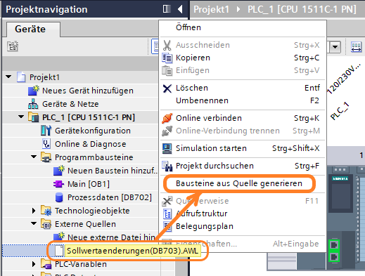 DB aus Quelle generieren