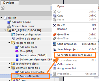 Generate from source